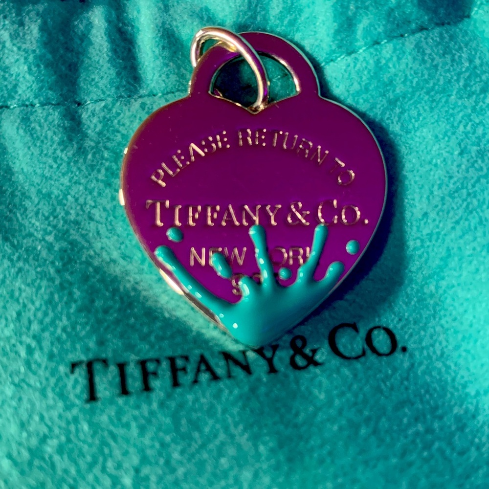 Tiffany & Co heart splat charm